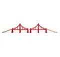 Produktbild: BRIO® Spielzeugeisenbahn-Erweiterung BRIO World HÃ¤ngebrÃ¼cke, Bahn (rot/braun)