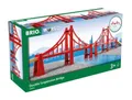 Produktbild: BRIO® Spielzeugeisenbahn-Brücke Brio World Eisenbahn Brücke Hängebrücke 5 Teile 33683