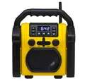 Produktbild: Adler AD 1911 Baustellenradio (mit Bluetooth, AUX Anschluss, wasserdicht, gelb, schwarz)