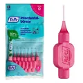 Produktbild: TePe Interdentalbürste Pink ISO-Größe 0 (0,4 mm) / Für eine einfache und gründliche Reinigung der Zahnzwischenräume / 1 x 8 Interdentalbürsten
