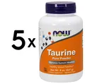 Produktbild: 5 x NOW Foods Taurine, Powder - 227g (57,22 EUR/kg)