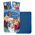 Produktbild: Disney Frozen Kinder Bettwäsche Eiskönigin Anna Elsa Kopfkissen Decke 100 x135cm