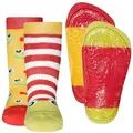 Produktbild: Ewers ABS-Socken Stoppersocken ABS 2er Pack Frosch (2-Paar) bunt|rot 27-28