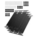 Produktbild: VEVOR Solarkollektor Poolheizung, 1235x3100mm HDPE-Solar-Poolpanel (4er-Set), mit komplettem Zubehör, Solar-Poolpanel, erhöht die Wassertemperatur, oberirdischer & unterirdischer Pool