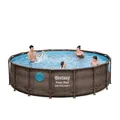Produktbild: Schwimmbad Bestway POWER STEEL Swim Löcher Erdfarbe Rotunde Größe 488x122 CM COD