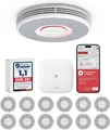 Produktbild: Rauchmelder X-Sense Smarter WLAN mit Sprachausgabe 17 Standorte 33 mm