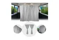 Produktbild: OMAC Autosonnenschutz Maß Gardinen Fahrerhaus Camping Sonnenschutz Grau 200x180, 25 x 25 cm, (2-St), Sonnenschutz, Hitzeschutz, Faltbar,Aufrollbar