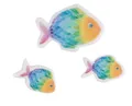 Produktbild: Rayher Wachsmotiv Regenbogen Fisch, Regenbogen, 2,3x1,6cm + 3,7x2,5cm, SB-Btl. 3Stück, 31651990