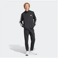 Produktbild: adidas Sportswear Trainingsanzug 3-STREIFEN FLEECE (2-tlg) schwarz L (52/54)
