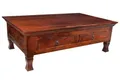 Produktbild: MASSIVMOEBEL24.DE | Oxford Couchtisch Akazie #445, Farbe:Dunkelbraun lackiert, Größe:120x75 cm