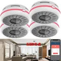 Produktbild: VisorTech 4er-Set smarte 2in1-WLAN-Rauchwarn- & CO-Melder, 10-Jahres-Batterie