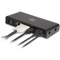 Produktbild: Hamlet USB 3.0 Dual Display DVI und HDMI Docking Station, Hub mit 6 USB-Anschlüssen, LAN UND AUDI (USB-A, USB-B, 6 Ports) (HDOCKS300)