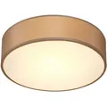 Produktbild: Monzana Deckenlampe Taupe 38cm 2-flammig E27 Deckenleuchte Wohnzimmer Schlafzimmer Stoffdeckenlampe