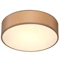 Produktbild: MONZANA® Deckenlampe Stoff Wohnzimmer Schlafzimmer E27 Taupe 38cm Rund 2-Flammig 40W Lampe Flur Küche Deckenstrahler Deckenleuchte Stoffdeckenlampe