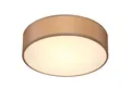Produktbild: monzana Deckenleuchte Deckenleuchte, Innenbeleuchtung, Deckenlampe Stoff Taupe 38 cm Modern E27 Rund 2 Flammig Deckenleuchte