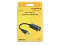 Produktbild: DELOCK USB3.0 Adapter A -> RJ45 Gigabit St/Bu schwarz