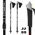 Produktbild: Nordic Walking Stöcke Teleskop verstellbar 67-135 cm Wanderstöcke Antishock NILS