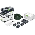 Produktbild: Festool Nass-Trockensauger Absaugmobil Cleantec CTMC MIDI, I-Plus, 15 Liter, 4x 18 Volt / 5 Ah, Staubklasse M
