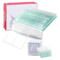 Produktbild: 50 Stück Objektträger und 100 Stück Deckgläser (18x18mm),Objektträger(76.2x25.4mm),Mattierte Kanten,Microscope Slides Mikroskop Zubehör für Labor Biologie Wissenschaft Studium