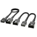 Produktbild: 15cm PWM Lüfter Kabel Y-Kabel + 30cm PWM PC Lüfter Kühler Verlängerungskabel