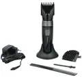 Produktbild: Dunlop Haarschneidemaschine Aufladbar – Haarschneider & Barttrimmer Herren – Trimmer mit 2 Kämmen (3–30 mm) – Ausdünnfunktion – Rasierer Herren Elektrisch – Schwarz