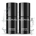 Produktbild: NÉONAIL UV Set Hard Base ml und Hard Top 7,2 ml - UV Nagellack - Unterlack - Überlack - Top Coat - Base Coat - Gel Nägel UV - Nageldesign