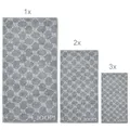 Produktbild: JOOP! 1611 Cornflower Handtuchset 1x Duschtuch 2x Handtuch 3x Gästetuch, Silber