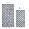 Produktbild: JOOP Handtuchset: 1611 Cornflower Fb.76 silber 3x Handtuch+ 2x Gästetuch, NEU