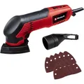 Produktbild: Einhell Deltaschleifer TC-DS 20 E, 22000 U/min, (Set, 8 tlg), Delta-Schleifschuh zum Schleifen schwer zugänglicher Stellen rot|schwarz