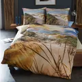 Produktbild: Kaeppel Digitaldruck Mako Satin Bettwäsche 155x220 cm 75946 Dünen Sand Strand