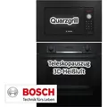 Produktbild: BOSCH Einbau Set HBA534EB3 Backofen und BEL623MB3 Mikrowelle mit Hydrolyse und Quarzgrill - Schwarz