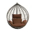 Produktbild: HOME DELUXE Hängesessel Polyrattan Hängesessel CIELO - Nur Korb (Set, Korb und Kissen), inklusive Sitz-, Seiten- und Rückenkissen