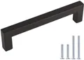 Produktbild: 10 Stück schrankgriffe Schwarz Griffe 128mm lochabstand Küchengriffe Möbelgri...
