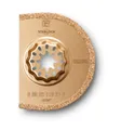 Produktbild: FEIN Hartmetall Sägeblatt Ø 75 mm, Ve. 1 St., Aufnahme Starlock, segmentiert, Schnittbreite ca. 2,2 mm., zum Austrennen schadhafter Fliesenfugen.Auch zum Fräsen von Schlitzen in Baumaterialien