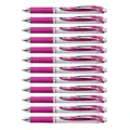 Produktbild: Pentel EnerGel XM BL77 Gelschreiber mit Druckmechanik, magenta (12 Stück)