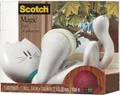 Produktbild: Scotch 3M Tischabroller inkl. 1 Rolle Klebeband - Katze Klebeband Abroller, auch für Kinder, weiß, 19 mm x 8,89 m