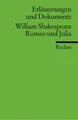 Produktbild: Erläuterungen und Dokumente zu William Shakespeare: Romeo und Julia (Reclams Universal-Bibliothek)