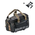 Produktbild: Gepäckträgertasche Basil Miles MIK 7 Liter 29 x 18 x 17 cm - Schwarz/Grau
