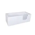 Produktbild: BELVIT Seniorenbadewanne 170x75 cm - Badewanne mit Tür, Einstieg rechts, barrierefreie Dusch-Badewanne aus Sanitäracryl, Rechteckwanne mit Edelstahlrahmen, höhenverstellbaren Füßen, inkl. Siphon