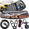 Produktbild: Retoo Full HD Auto Spiegel Dashcam mit Rückfahrkamera mit Nachtsicht Rear Right Lower Loop-Aufnahme und 4,3 Zoll Display 170° Vorne / 120° Hinten 1080P Dual Autokamera Parkmonitor