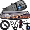 Produktbild: Spiegel Dashcam Front Rückfahrkamera 4,3 Zoll Display 1080P 170° 120° 32GB