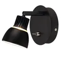 Produktbild: Nordlux LED Wandleuchte, LED-Leuchtmittel fest verbaut, Warmweiß, LED Wand Lampe Wohn Ess Zimmer Lese Strahler Spot Leuchte schwarz