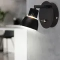 Produktbild: LED Wand Lampe Wohn Ess Zimmer Lese Strahler Spot Leuchte schwarz schwenkbar