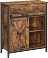 Produktbild: Songmics Sideboard Küchenschrank Landhausstil Vintagebraun-Schwarz