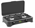 Produktbild: CFParker Gasherd Gpl 2 Brenner mit Sicherheitsventil für Sport Graphit für den Innenbereich zu Hause oder Camping - 5326GSPGPS
