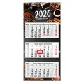 Produktbild: 3-Monatskalender 2026 - Wandkalender mit Schieber D / GB / F / ES I tr333