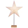 Produktbild: Papierstern Weihnachtsstern stehend 5-zackig D:43cm H: 65cm E14 inkl. Kabel weiß
