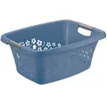 Produktbild: ROTHO WÄSCHESKORB 25 LITER FLOWERS HORIZON BLUE NEU