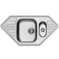 Produktbild: Pyramis Einbau-Eckspüle 95x50 cm Edelstahl 1.5 Spülbecken Küchen-Edelstahlspüle