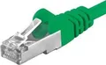 Produktbild: Premiumcord Patch kabel CAT6a S-FTP, RJ45-RJ45, AWG 26/7 1m, zelená